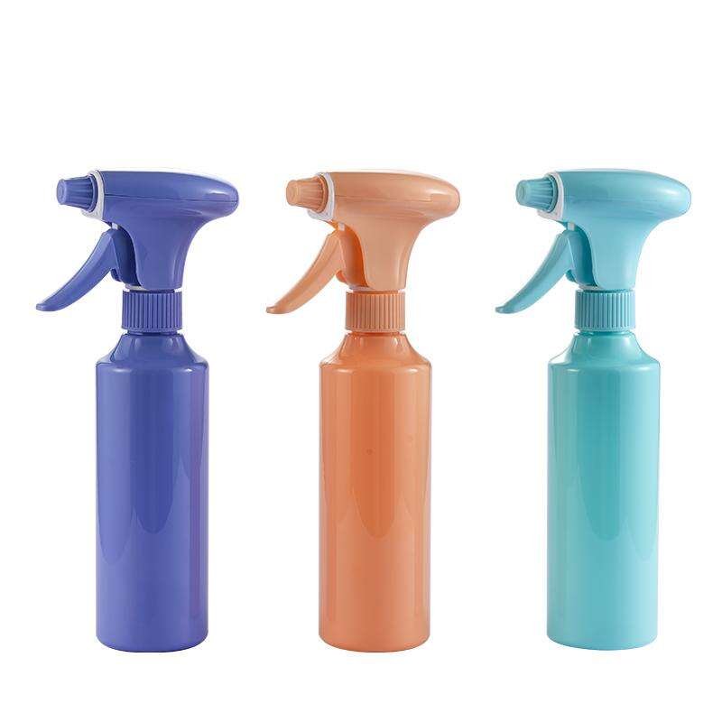 New Style 350ml continuous fine mist plastic alcohol spray bottle for cosmetic packaging