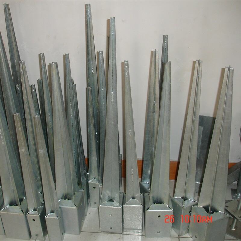 Galvanized screw pole anchor for buildings details