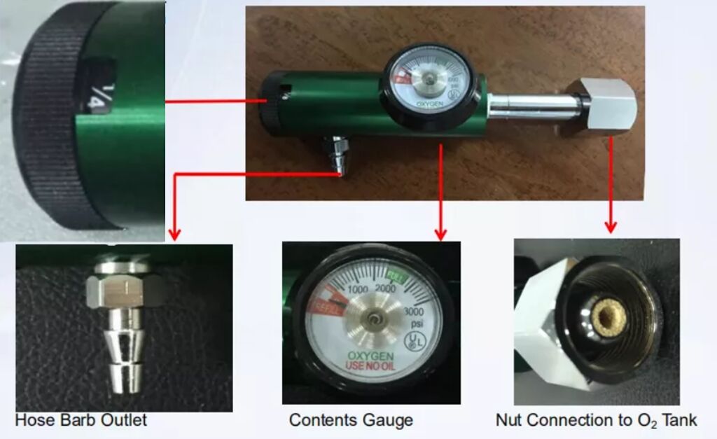 Medical Gas pipeline System Medical Oxygen Flowmeter Bull Nose Regulator with Flow Meter Humidifier supplier