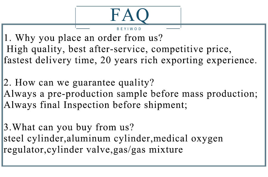 U.S.A DOT3AA UN ISO9809 Standard 2015psi  2400psi 3000psi 4350psi Steel Nitrogen Argon CO2 Helium Oxygen Mixture gas Cylinder supplier