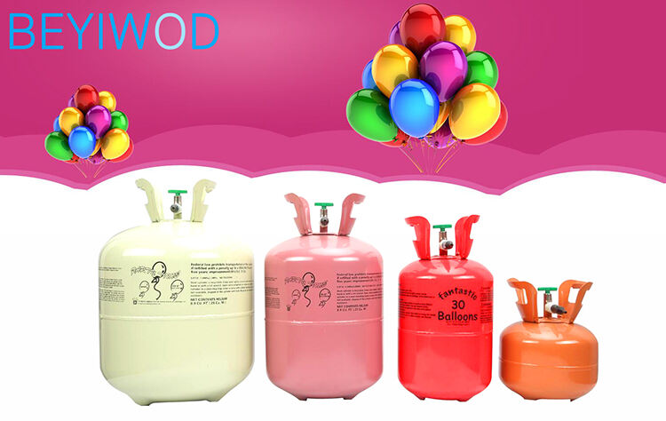 CE DOT KGS GB 20lb 30lb 50lb 70lb 100lb 5L 7L 13L 22L Disposable Helium gas cylinder for inflating Helium balloons factory