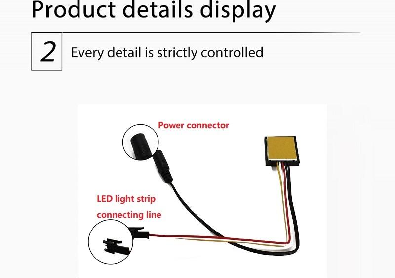 New Smart Makeup Mirror 12V Tricolor Capacitive Touch Switch led Touch Dimmer Sensor Switch details