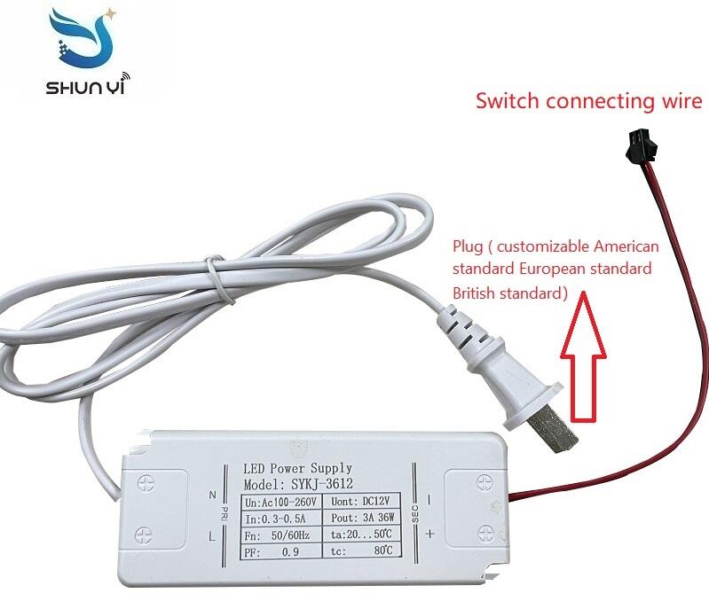 Factory Customized Power Supply 36W15Mmdc12V  Led Transformer Lighting Driver Switching Power Supply details