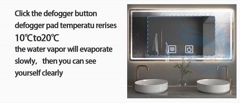 Best Quality 12v Led Lights Dimmer Mirror Touch Sensitive On/off Led Light Switch For Bathroom supplier