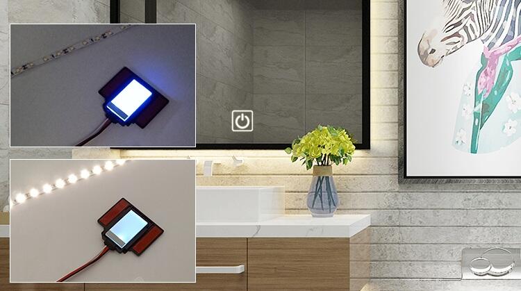 Free Sample Most Trendy Dc12v Low Voltage Smart Led Dimmer Touch Controller Mirror Switch For Bathroom factory