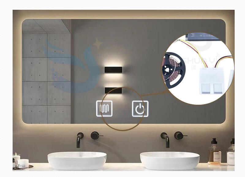 120W Three Colour Smart Bathroom Mirror Dimmer Switch Match High Power Power Supply Driver Led Light Touch Sensor Switch supplier