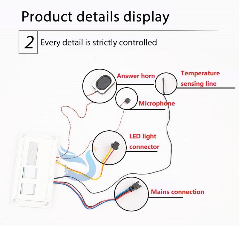 Smart home Dc12V tricolor bathroom sensor touch mirror switch for be voice controlled factory