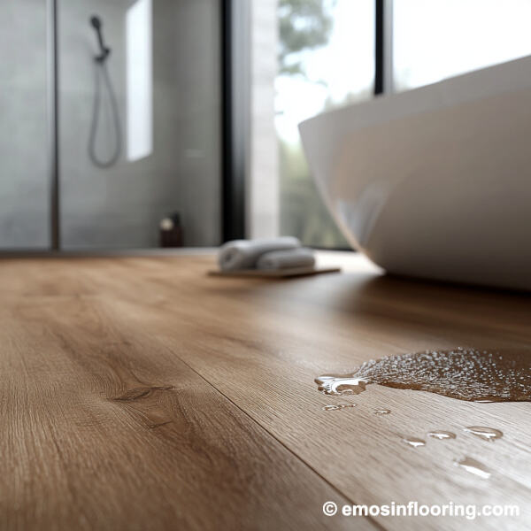 Say Goodbye to Water Damage with Waterproof Vinyl Plank Flooring in your Bathroom.