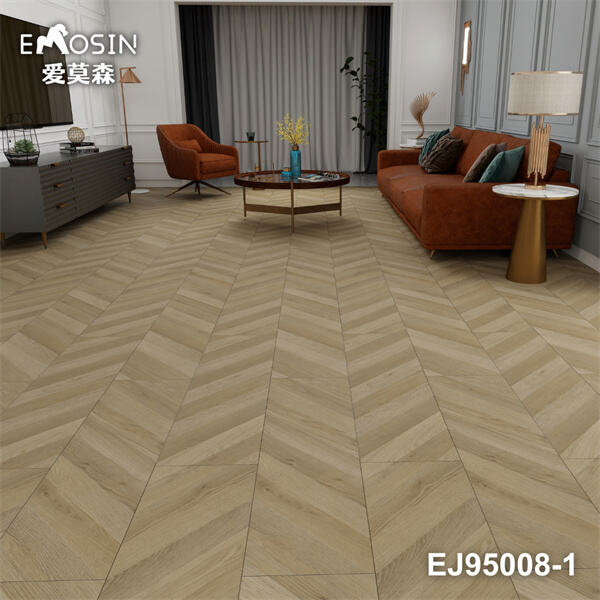 Bílá laminátová dřevěná podlaha