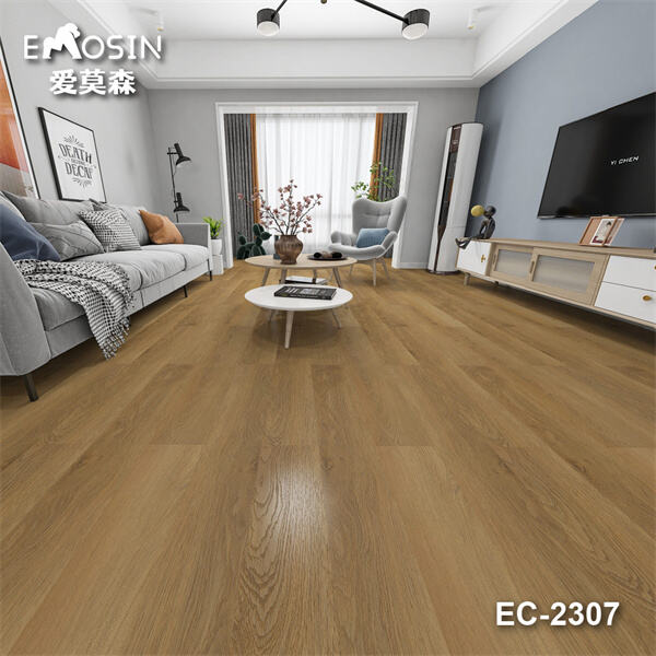 Genieße SPC Herringbone Bodenbelag in jedem Zimmer