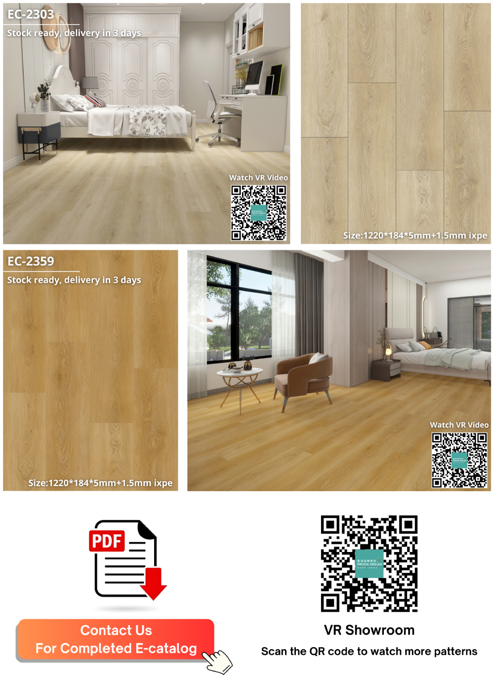 LVT click flooring manufacture