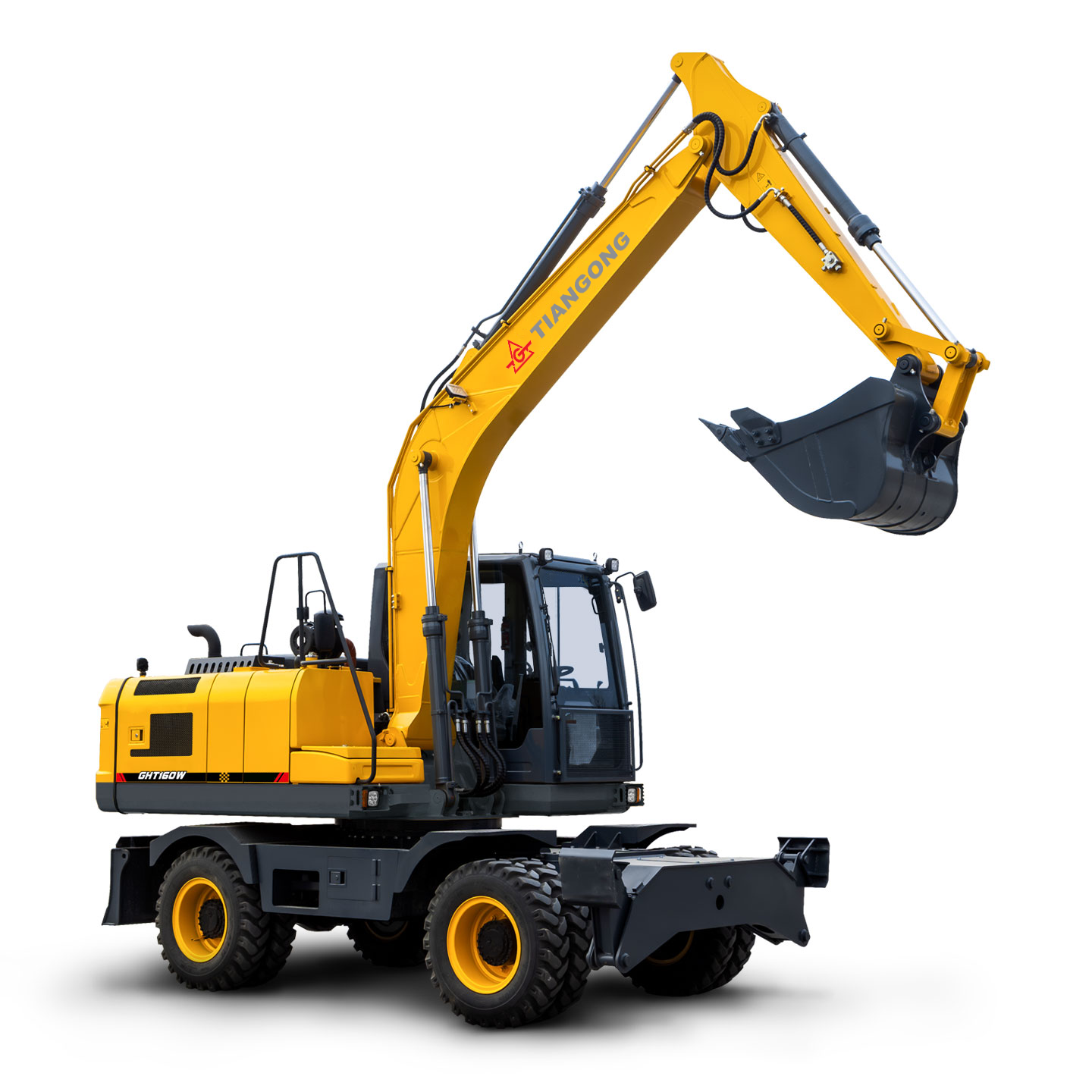 GHT160W Hydraulic Wheeled Excavator - Power, Precision, and Comfort