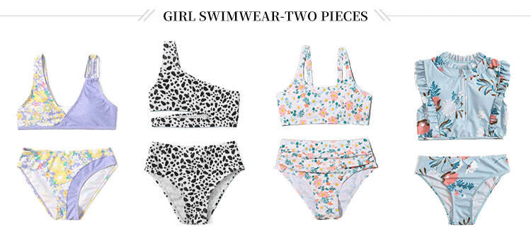 Custom Fabric Children One Piece Long Sleeves Swimwear details