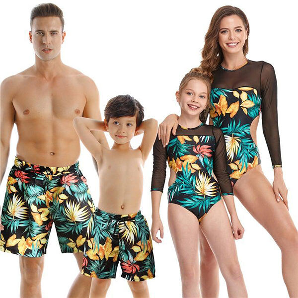 Using Matching Family Swimwear