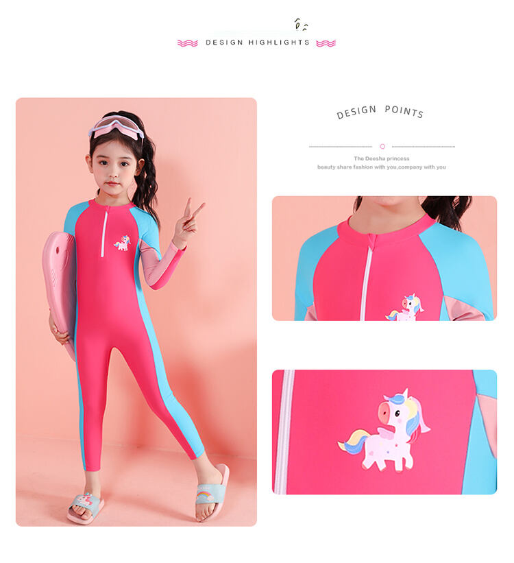 Quick Dry Sporty One Piece Swimsuits for Children manufacture