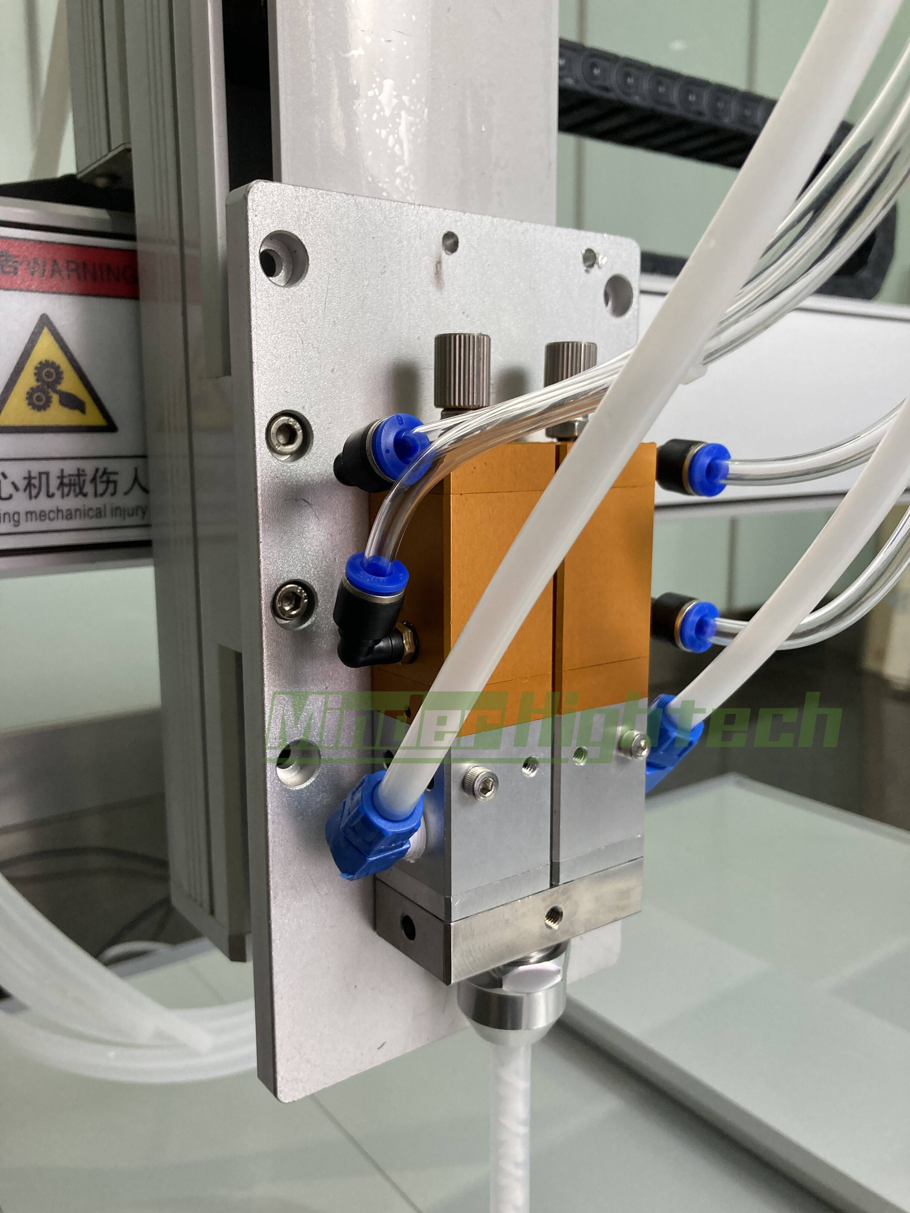 PCB Benchtop Automatic Epoxy Glue Dispenser / AB Dispensing Robot Machine manufacture