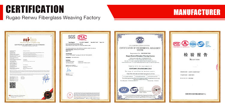 High Tensile Strength Fireproof Alkali Resistant Silicone Coated Fiberglass Cloth Roll factory