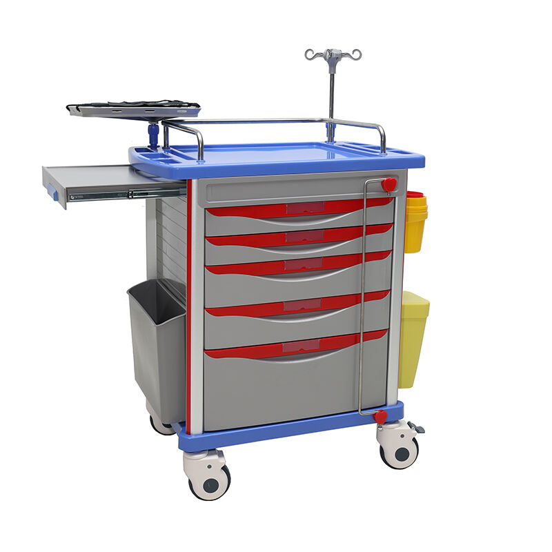 HOSPITAL USE NURSE MEDICAL EMERGENCY TROLLEY CART