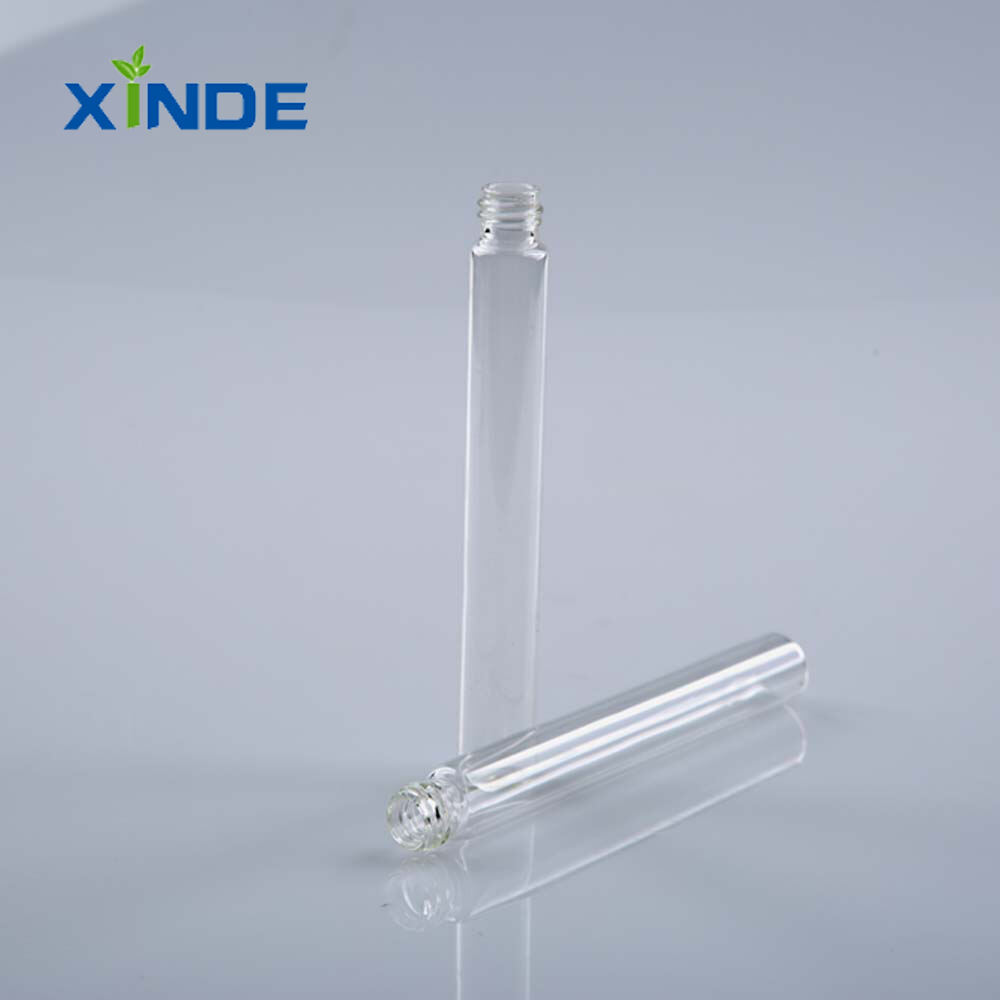 product high quality transparent borosilicate glass tubes 100pcs moq with rubber stopper for laboratory infusion and eye drop use-0