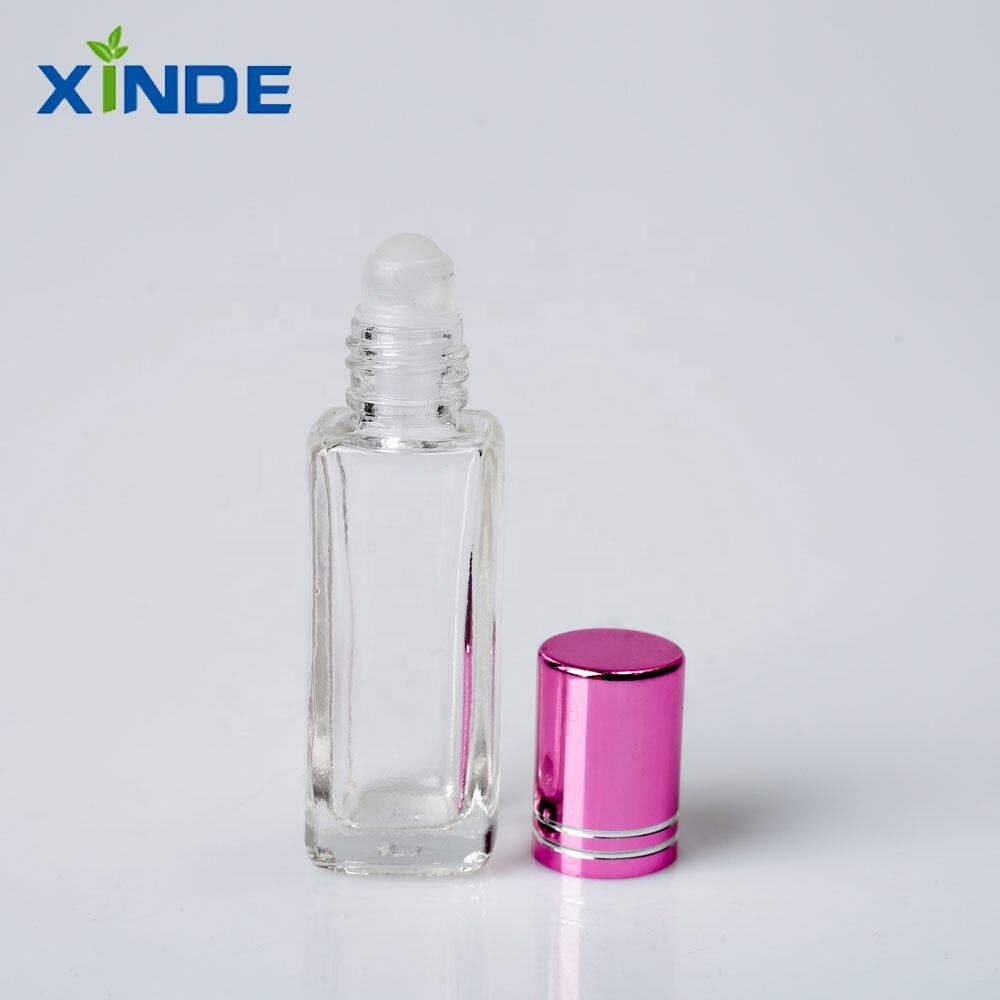 product portable 10ml glass roll on bottle for essential oils  perfume 100pcs moq with rubber stopper-1