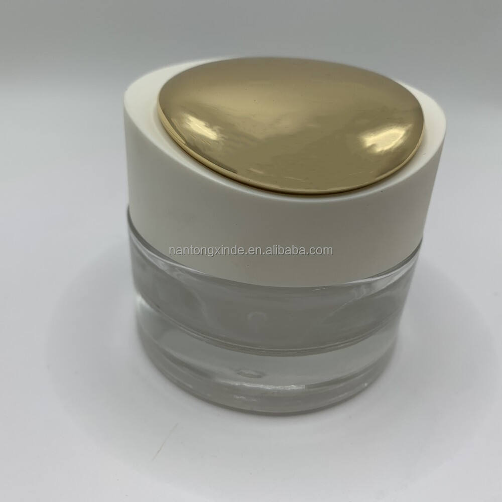 Empty 3m Bottle Cosmetic Packaging Cream Jar Double Wall Face Eye Cream Jar For Sale manufacture