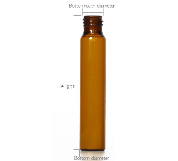 20ml perfume bottle cosmetic amber clear roll on glass bottles with metal balls for essential oil packaging hot sales details