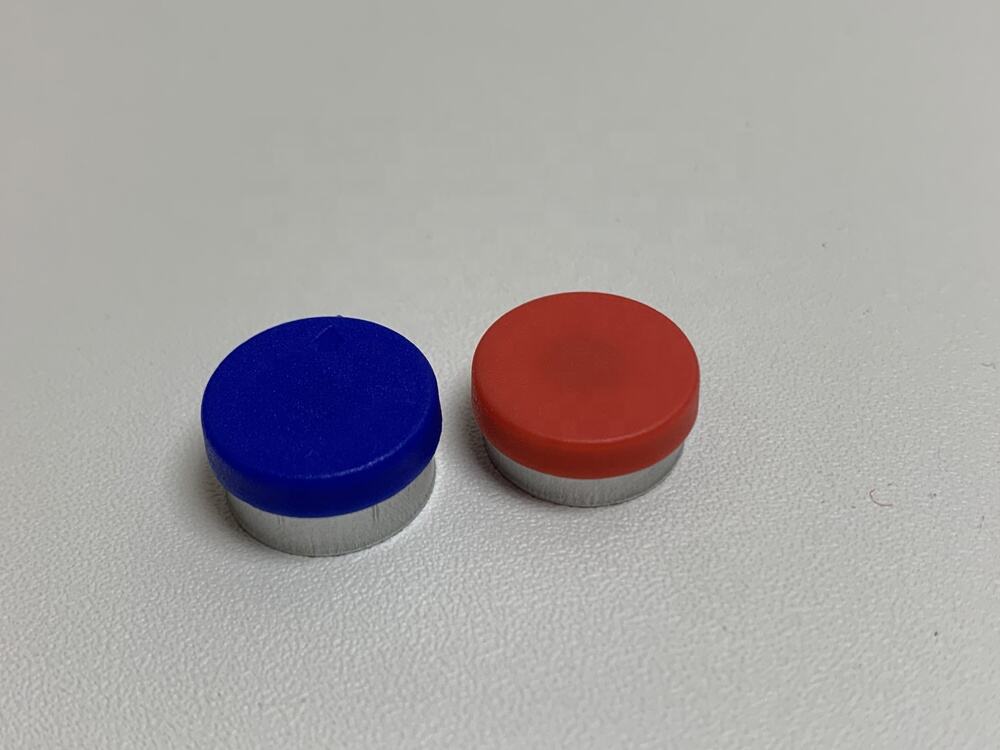 Custom logo embossed injection or Infusion Used vial flip-off Medical Aluminum Plastic Flip Up Vial Cap factory