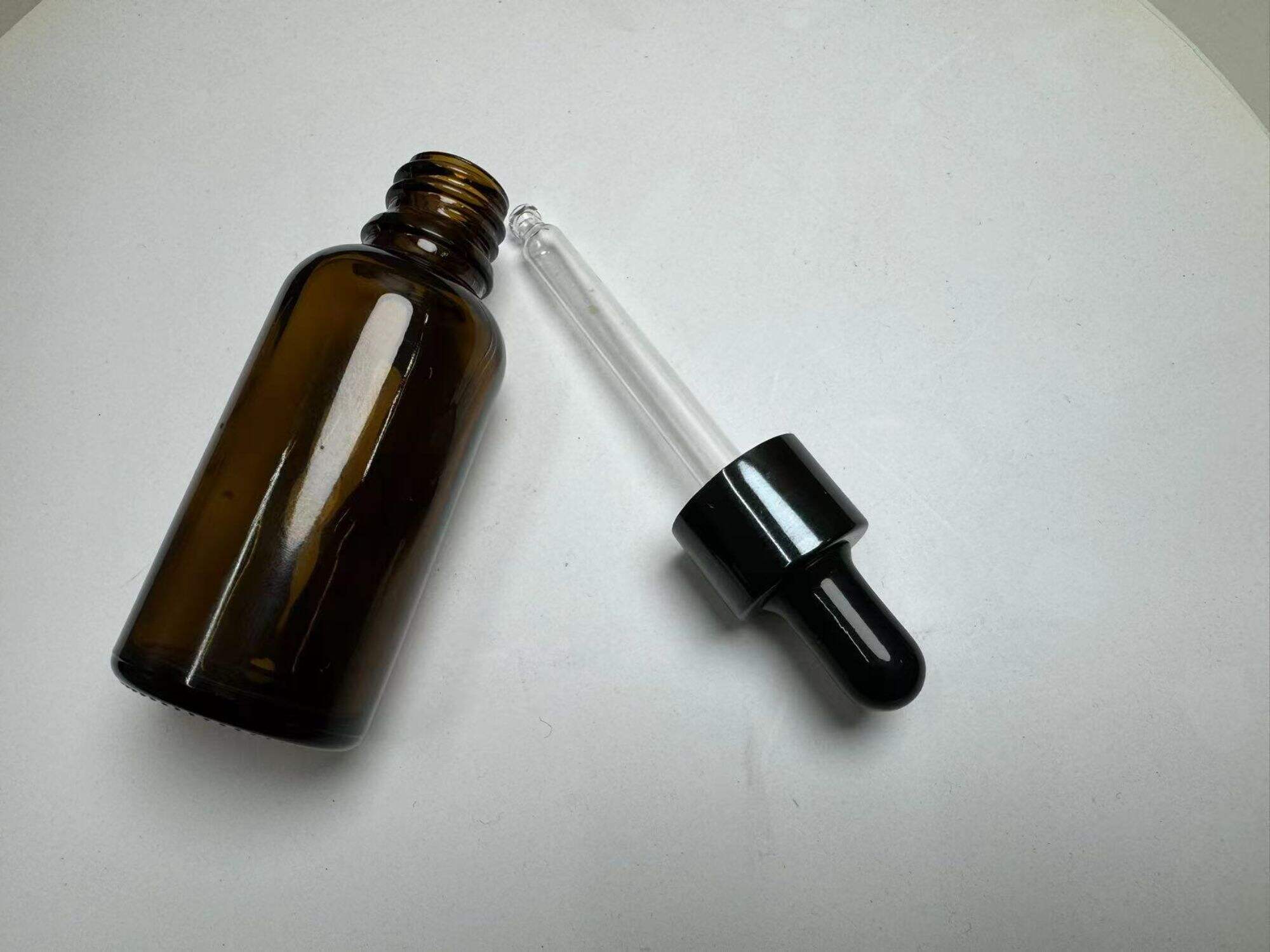 Amber Skincare Hair Oil Bottle Packaging 5ml 30ml 50ml 100ml Glass Dropper Bottle for Essential Oils