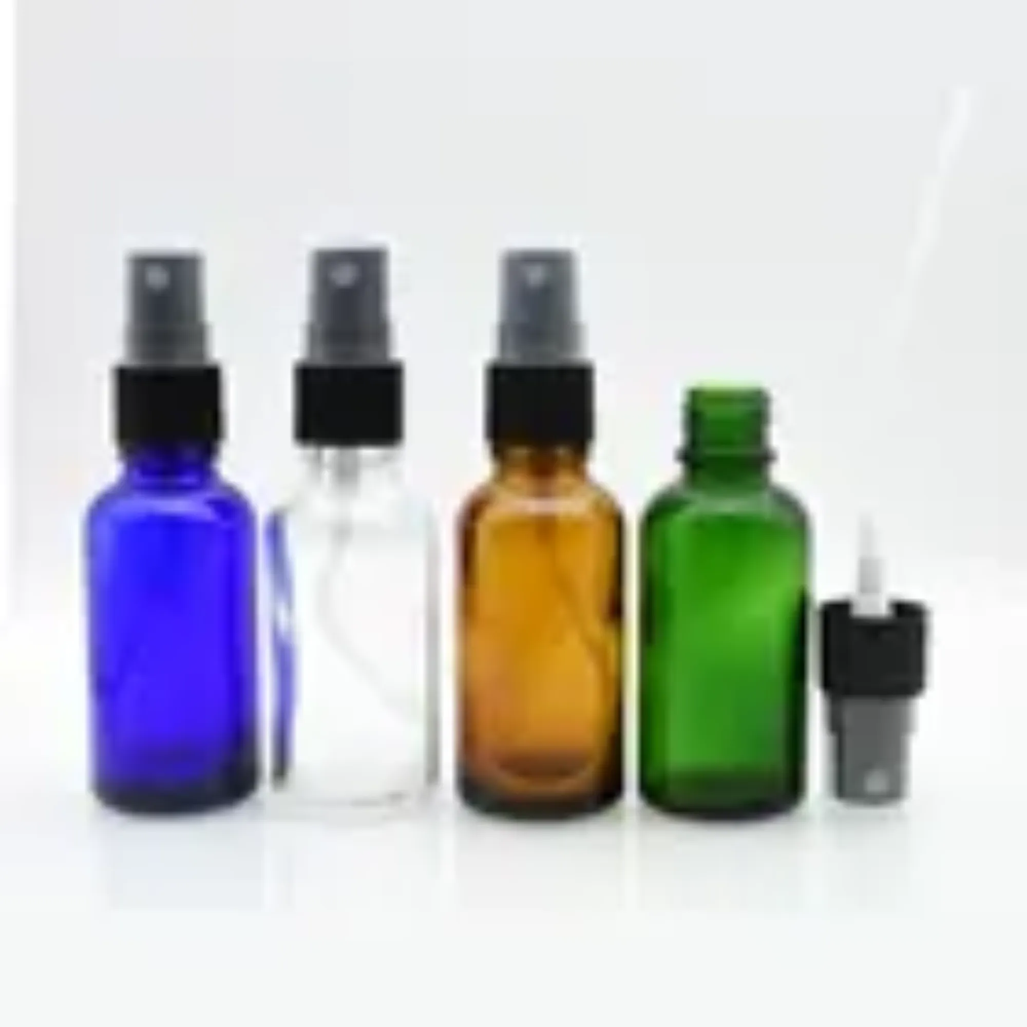 10 ml Essential Oil Bottle Screw Black Plastic Top