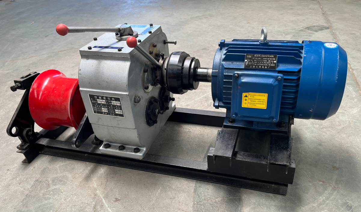 Electric Engine Powered Cable Pulling Winch 3T/5T/8T manufacture