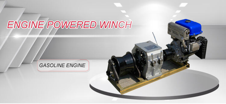 Gasoline Engine Powered Cable Pulling Winch 3T/5T/8T supplier