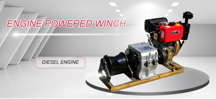 Diesel Engine Powered Cable Pulling Winch 3T/5T/8T details