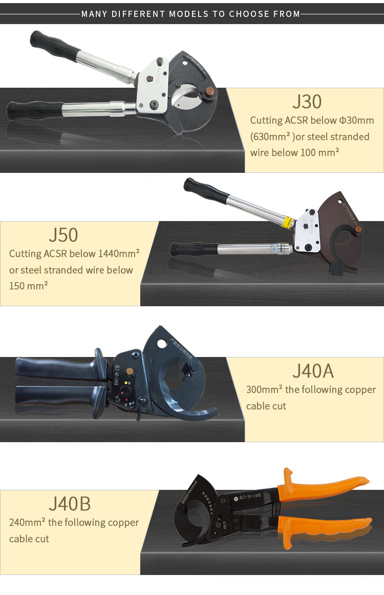 Hand Ratchet Cable Cutter Series of Models manufacture