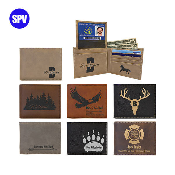 Gift the perfect personalized accessory with engraved leather wallets