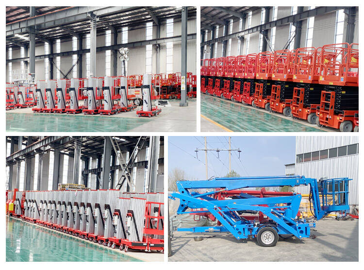 5m-11m Single one mast vertical Aluminum Alloy lift electric man lift tables manufacture