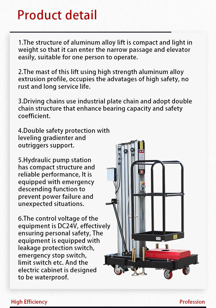 Hydraulic Electric Self Propelled Lift Mobile Scissor Lift Foldable Lift Mast factory