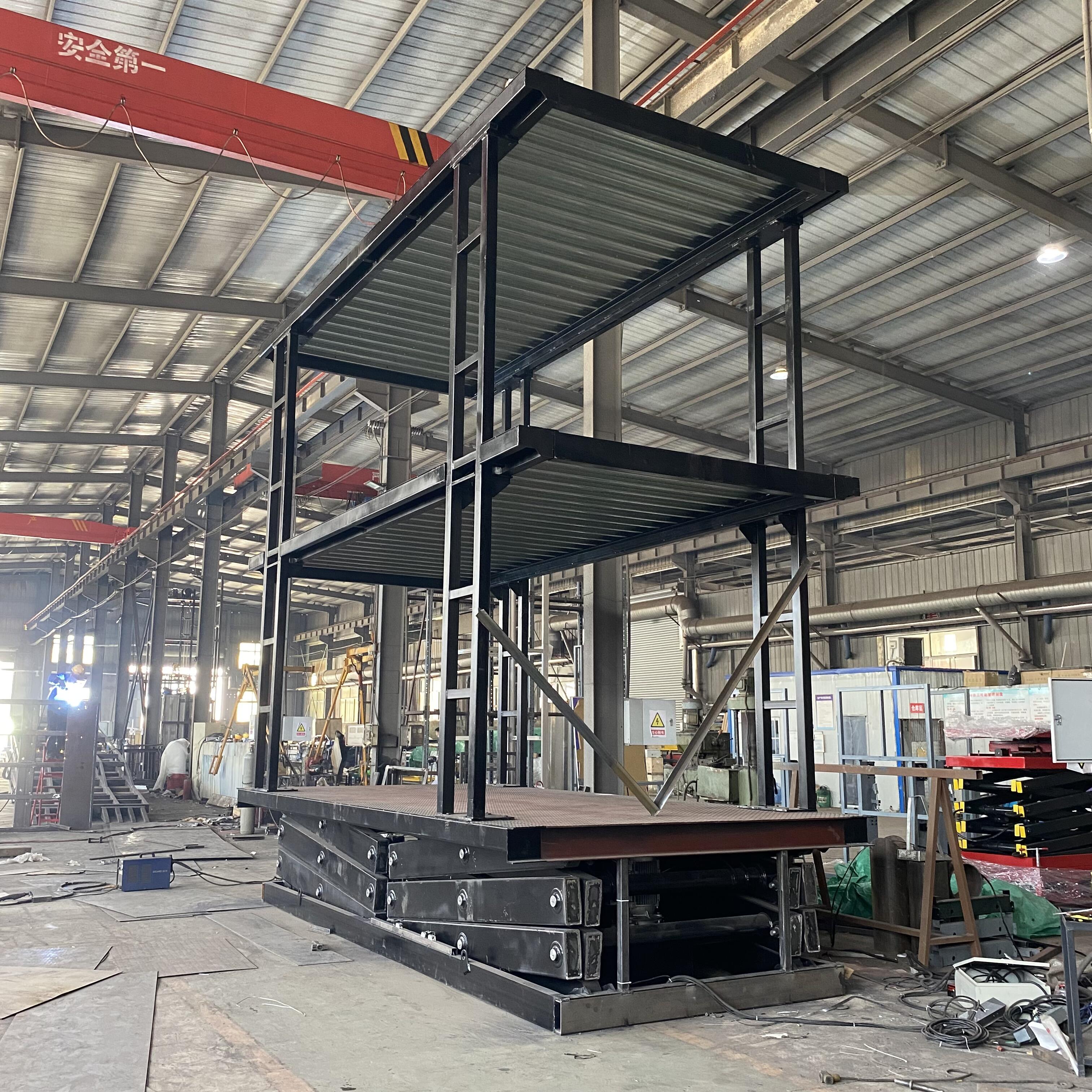 Underground Garage Car Scissor Lift Vehicle Double Layer Basement Scissor Car Lift Car Parking Lift For Sale manufacture