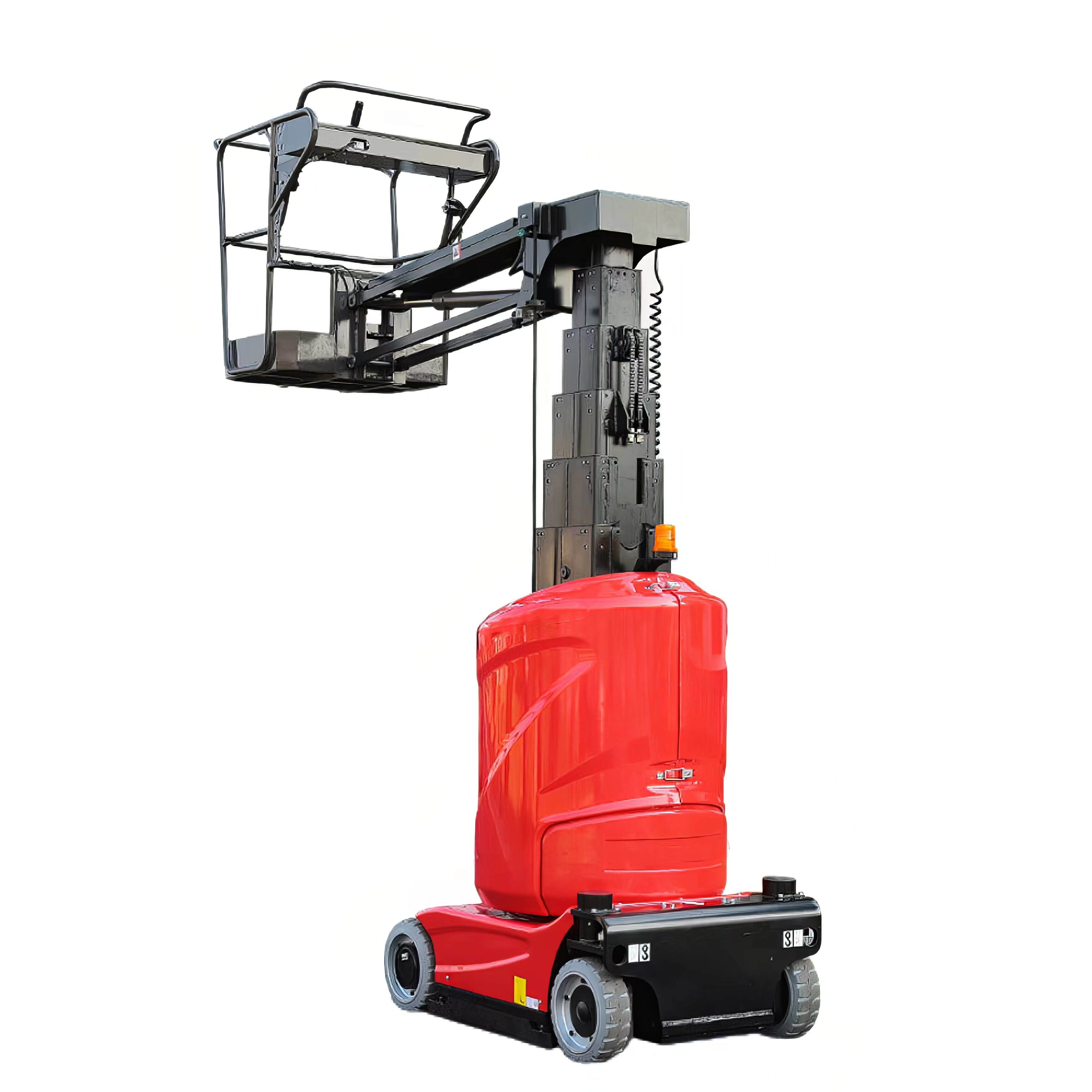 Low Price Hot Selling Mini Non-Marking Tires 200KG 12m Boom Lift Self-Propelled Vertical Mast supplier