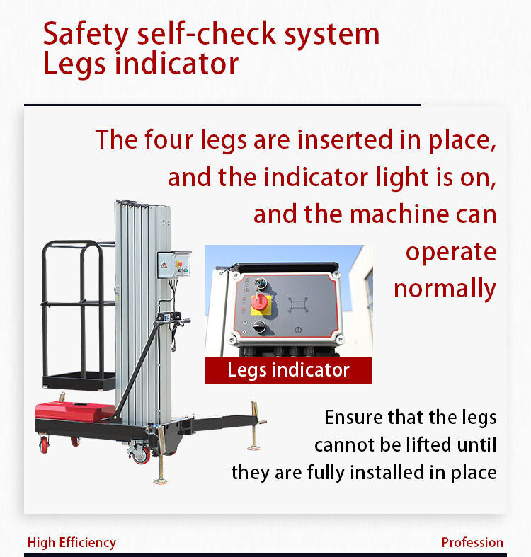 Hydraulic Electric Self Propelled Lift Mobile Scissor Lift Foldable Lift Mast details