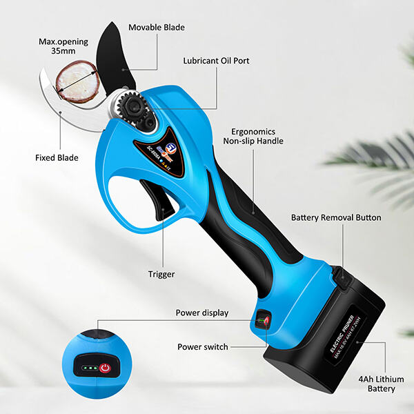 Using Battery Powered Hand Pruners: