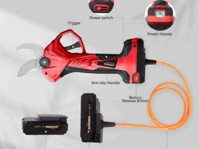 Swansoft electric pruning scissors in Chile