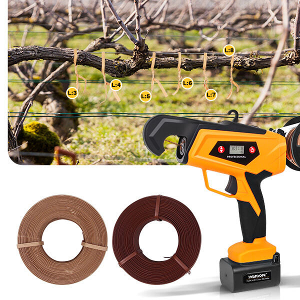 Utilizing the Cordless Vine Tying Machine: