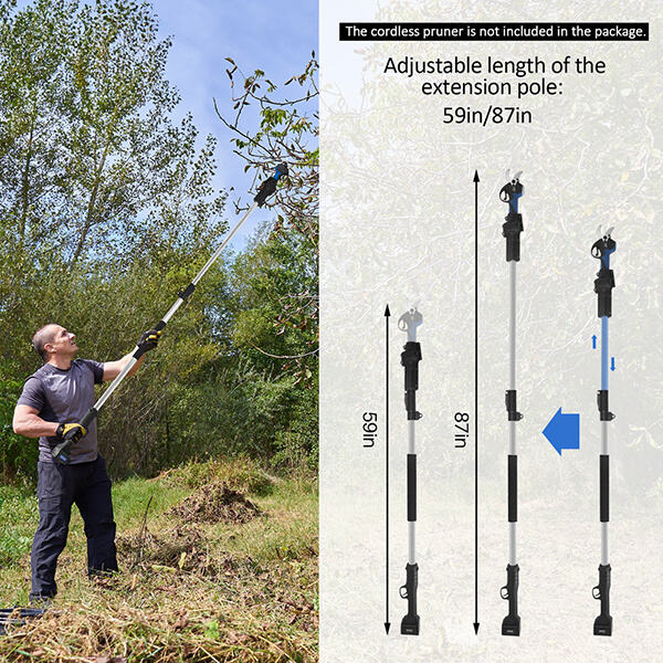 Work and safety down usage ofu00a0Electric pole saw pruner