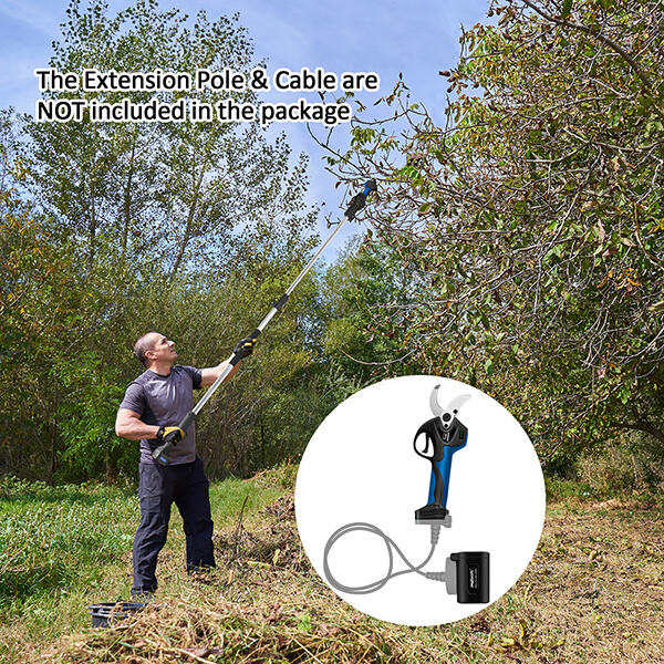 Utilizing Telescopic Electric Pruning Shears: