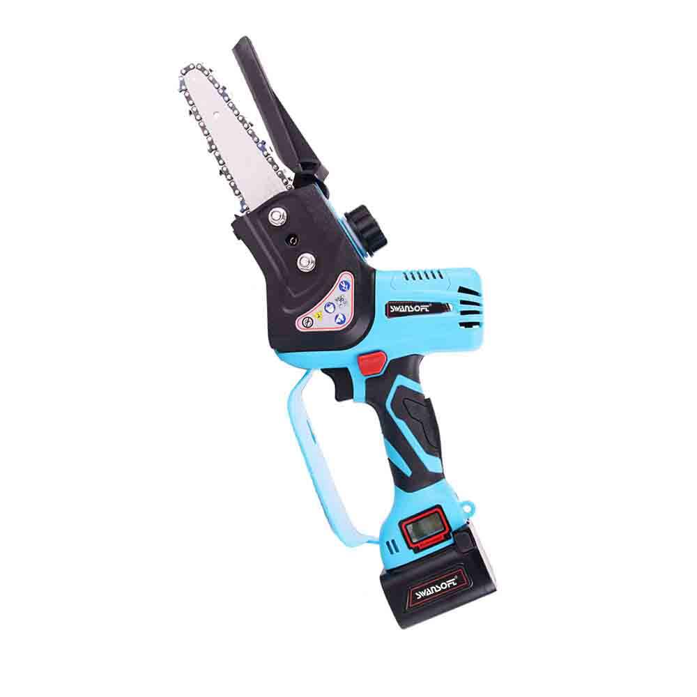 Mini Chainsaw 4 Inch, One-Hand Pruning Chainsaw with 25.2 V 4Ah Lithium Battery for Wood Cutting Tree Trimming Gardening (03G)