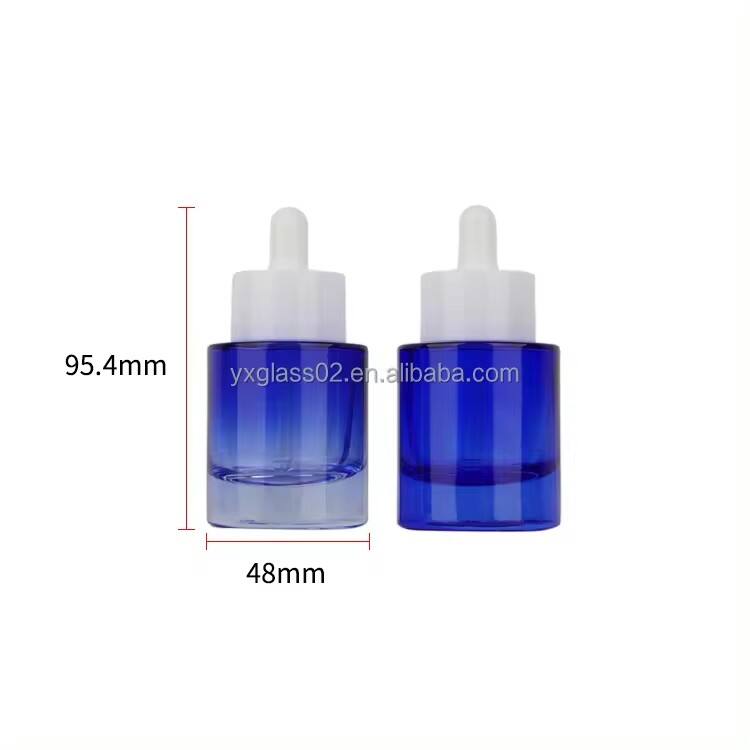 White cap Essential Oil Packaging Bottles 30ml Colorful Glass Dropper Bottle Cosmetic Glass Bottles supplier details