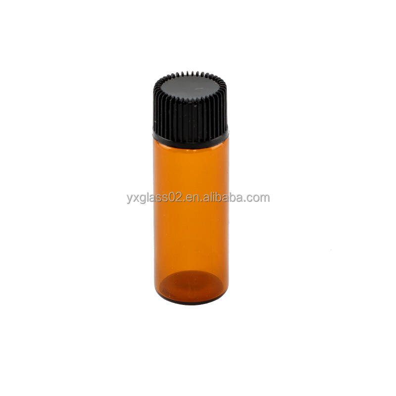 Wholesale Essential Oil Bottle Amber Essence Sample Bottles Small Capacity Dropper packaging container manufacture