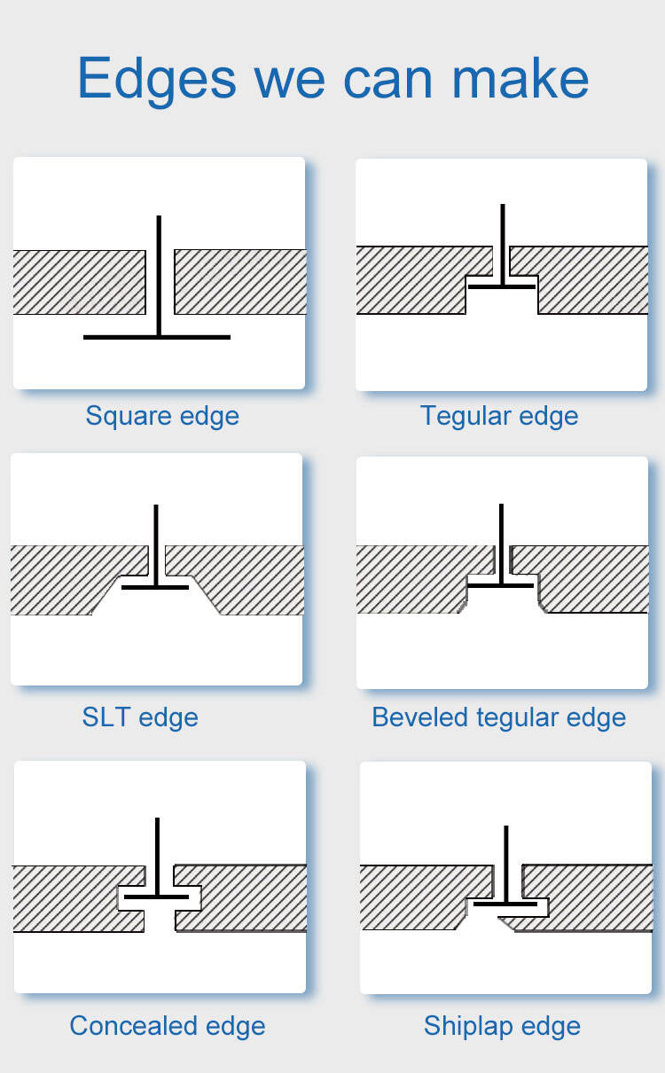 KENTE SLT Edge White Hot Selling Suspended Drop Ceiling Tile Acoustic Ceiling Panels Fireproof Acoustic Boar details