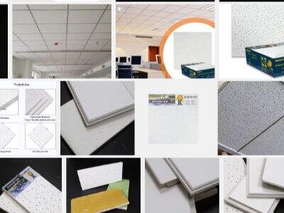 Customized Indoor Ceiling Building Material Mineral Fiber Board With Customizable Edges