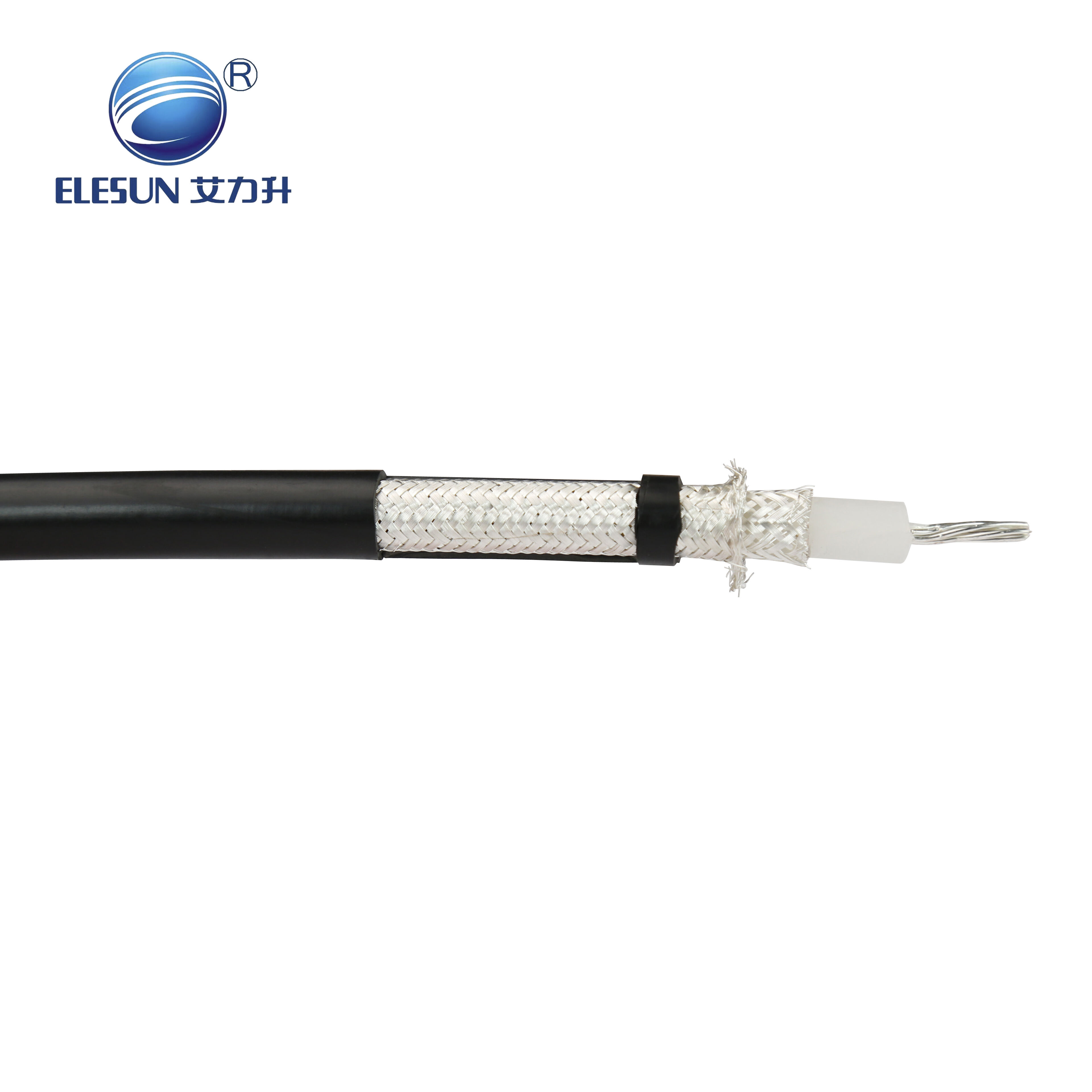 Low Delay Uniform Characteristic Inpedence Rg Series Solid PE Insulated Coaxial Cable for Mobile Radio Communication factory